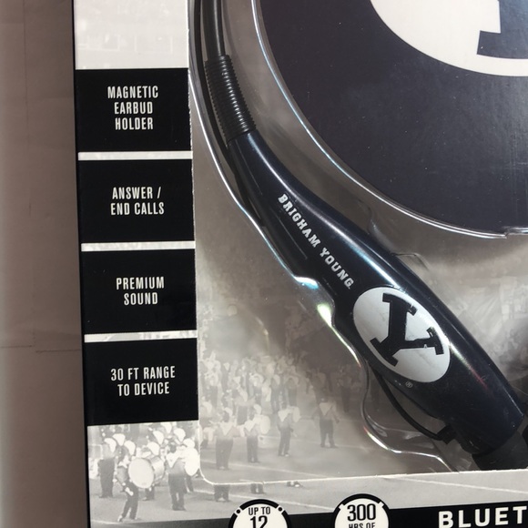Collegiate Brigham Young Wireless Bluetooth Headset Neckband - Picture 6 of 7